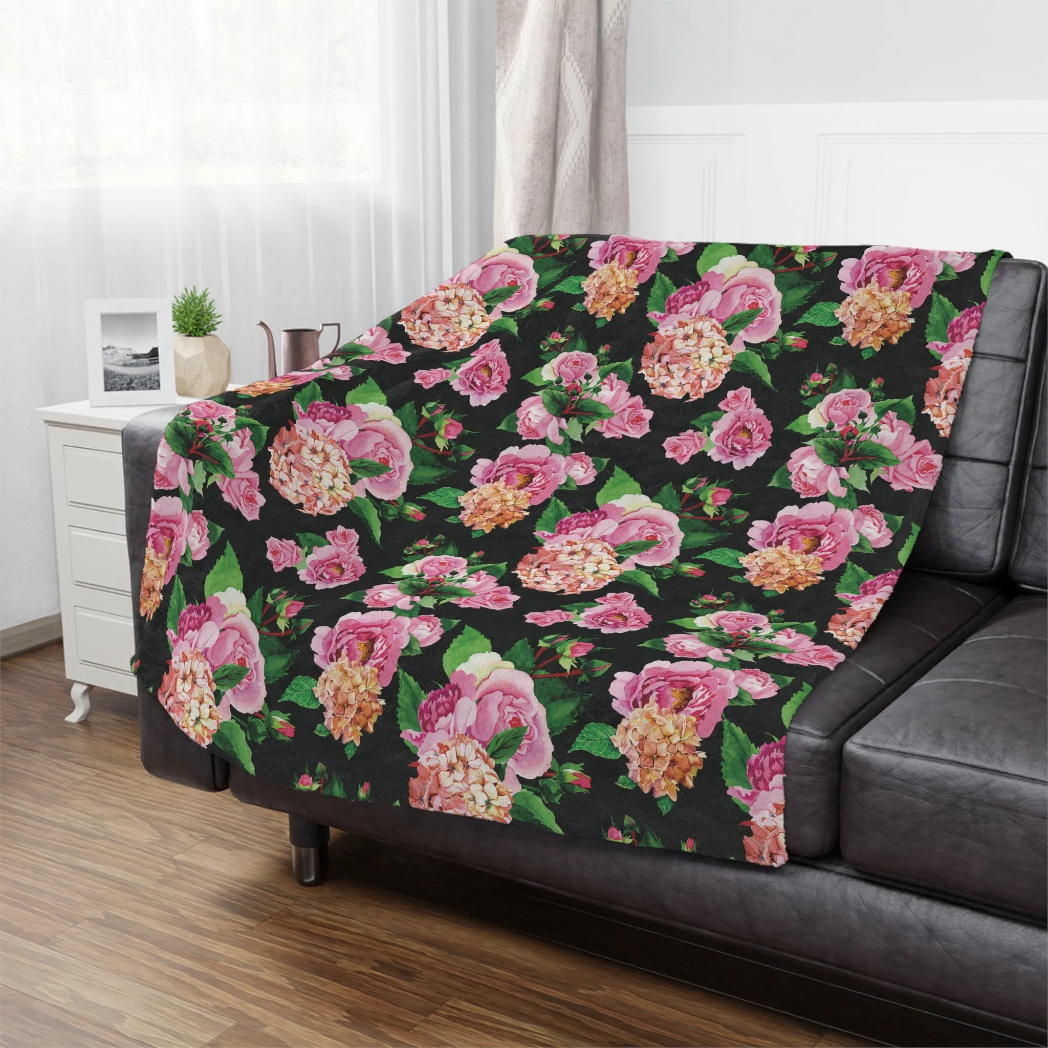 Sweet Wendie Floral Microfiber Blanket